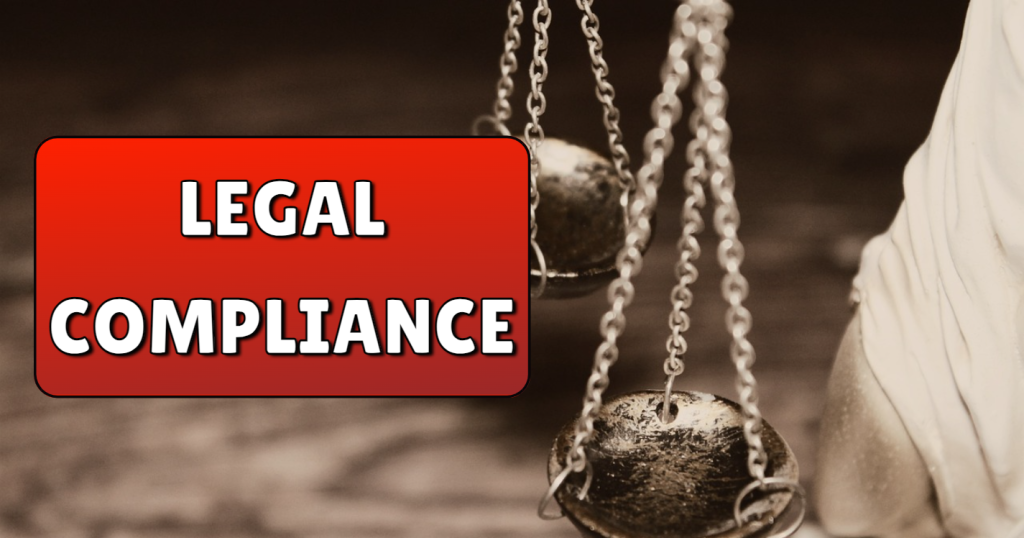 legal compliance banner