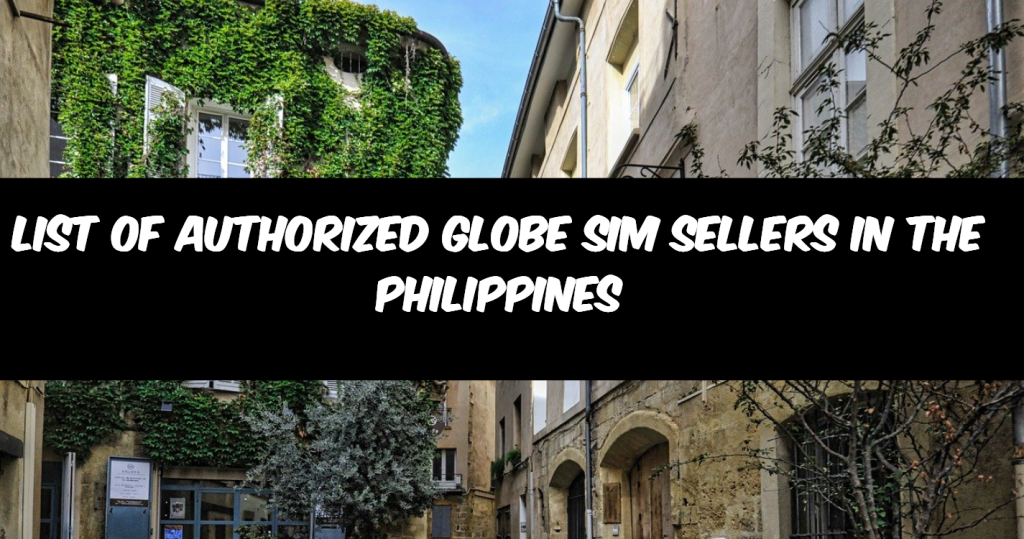 banner for authorized globe sim sellers in Philippine